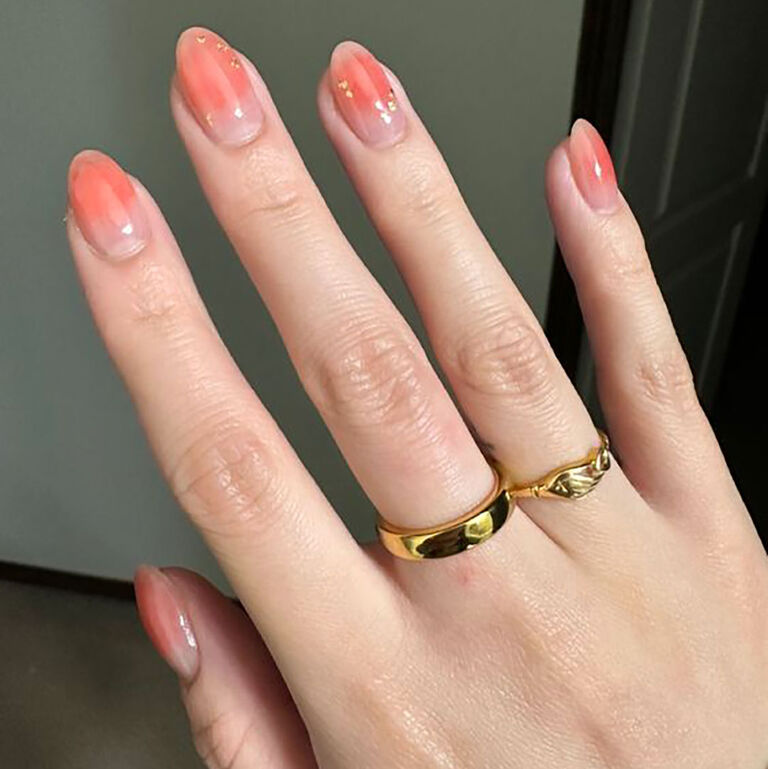 Id&eacute;e de manucure Peach Fuzz